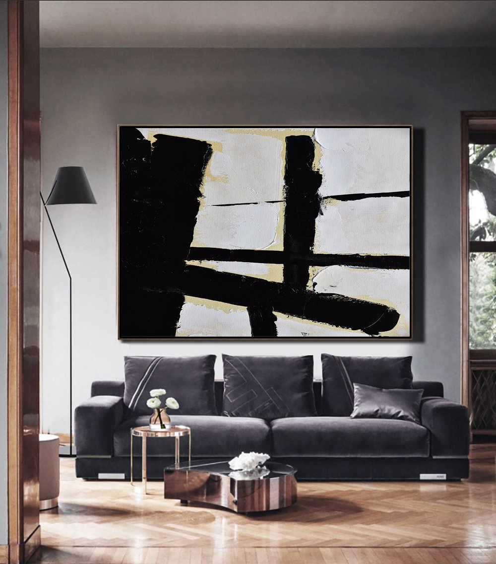 Horizontal Palette Knife Minimalist Art #C41Z - Click Image to Close